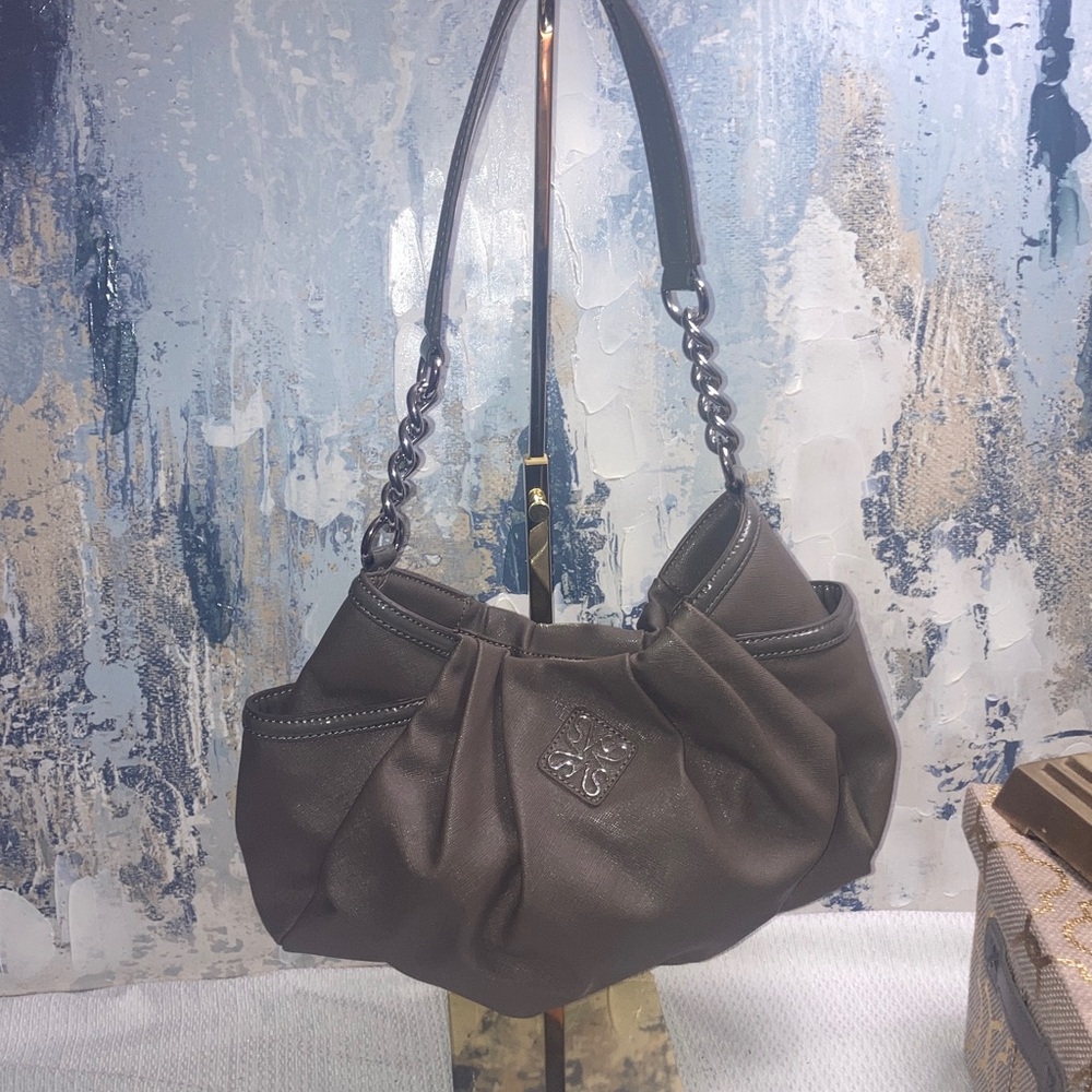 Simply Vera By Vera Wang Elegant Mushroom colored Vegan Shoulder bag
